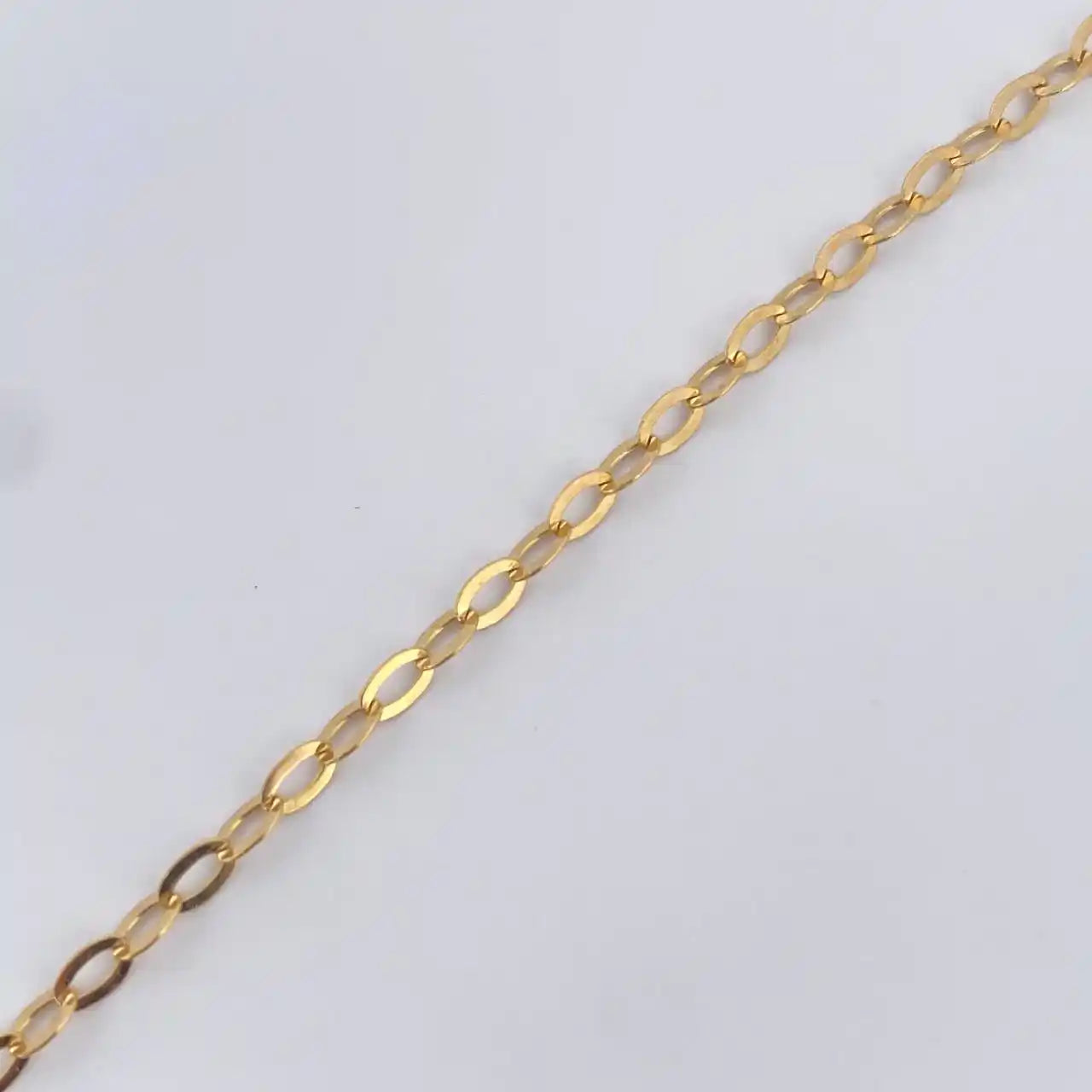  18K Gold Classic Link Anklet – 2.1g / 28cm (11in)