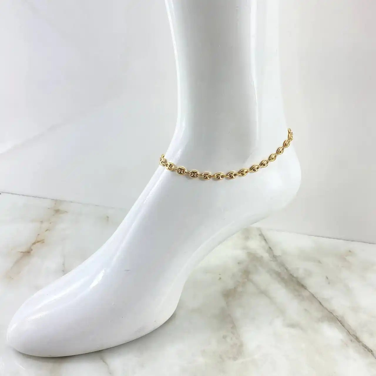  18K Gold GC Anklet – 2.85g / 25cm (9.8in)