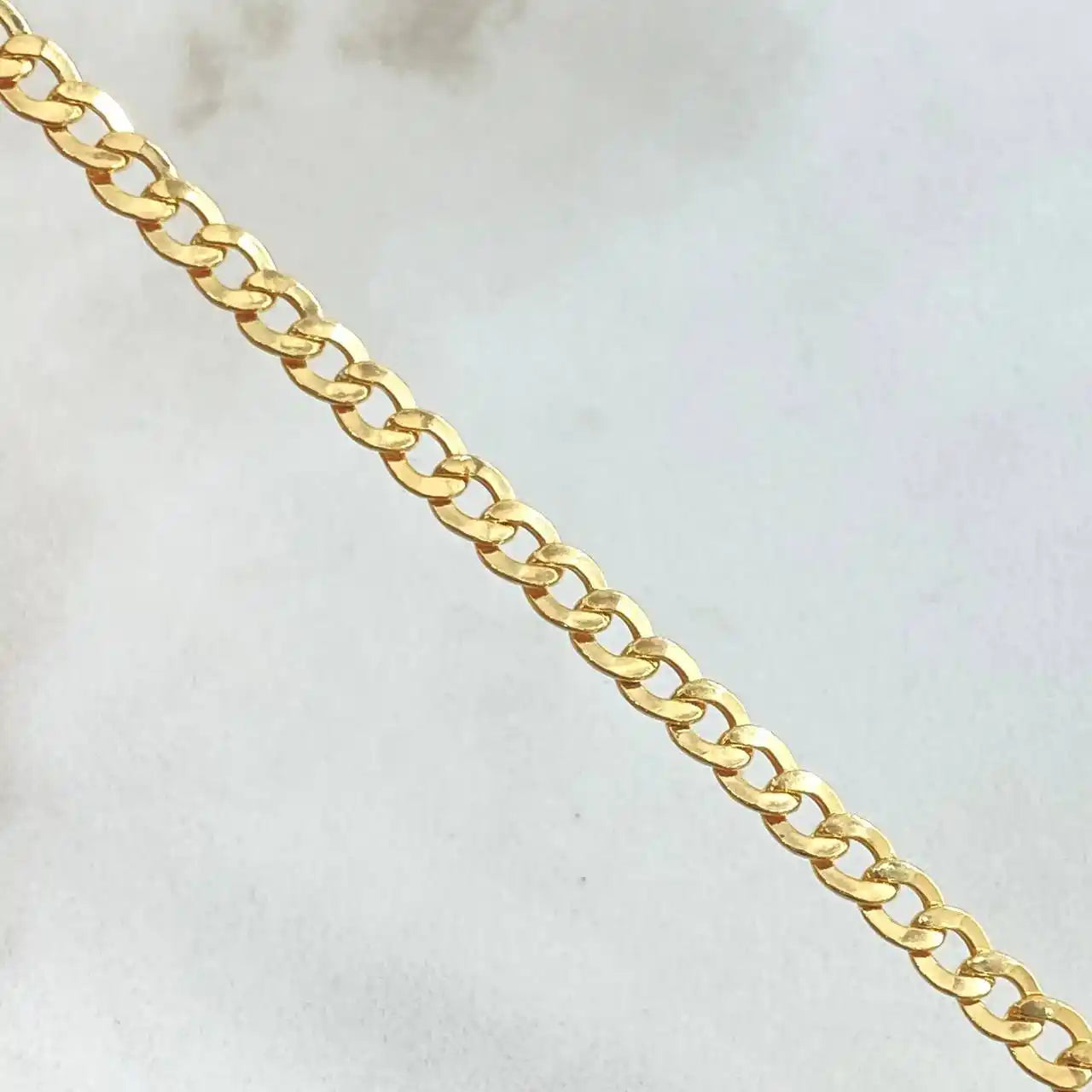 18K Gold Cuban Link Bracelet – 2.8g / 18.5cm +1cm Extension