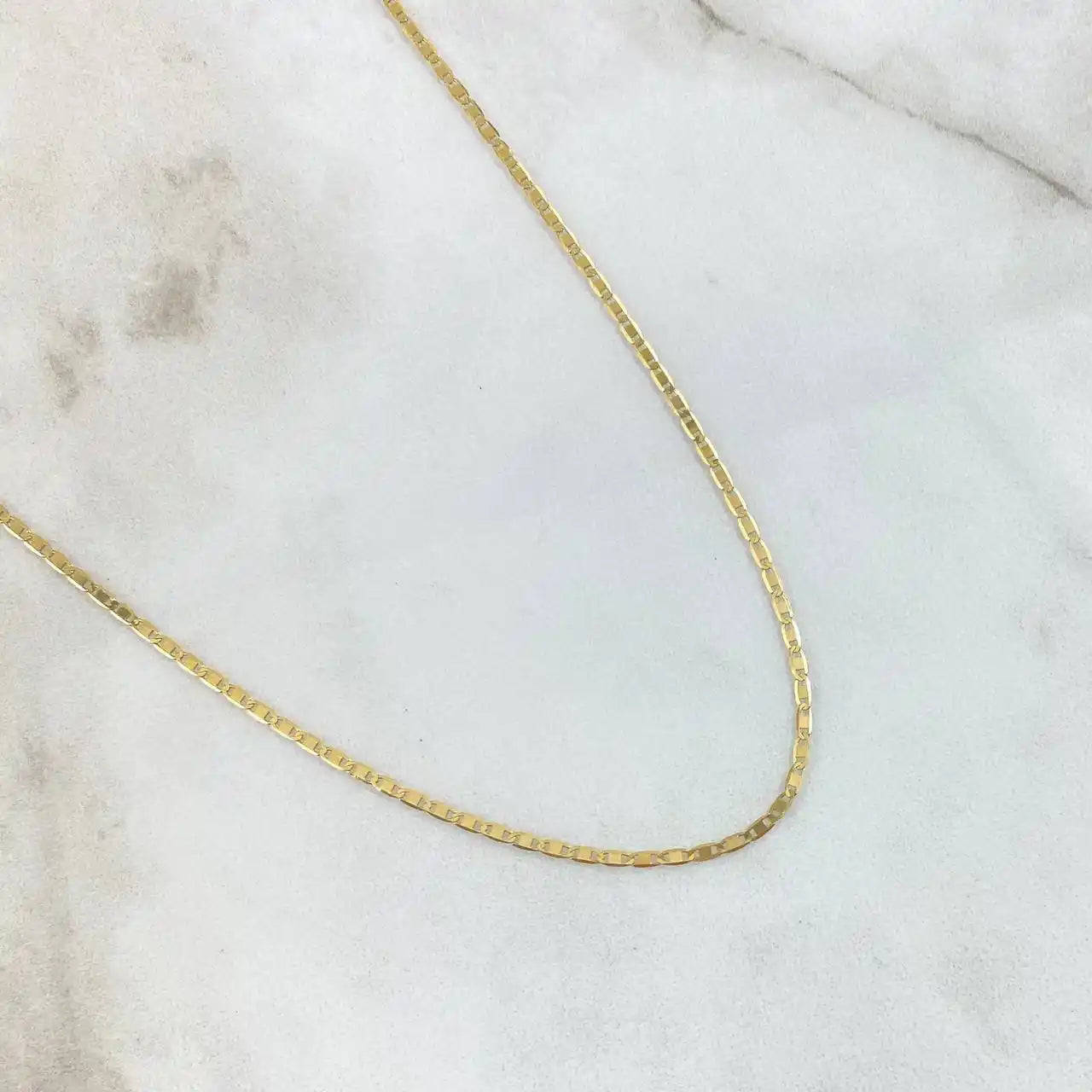 18K Gold Flat Chain – 3.55g / 60cm +3cm Extension