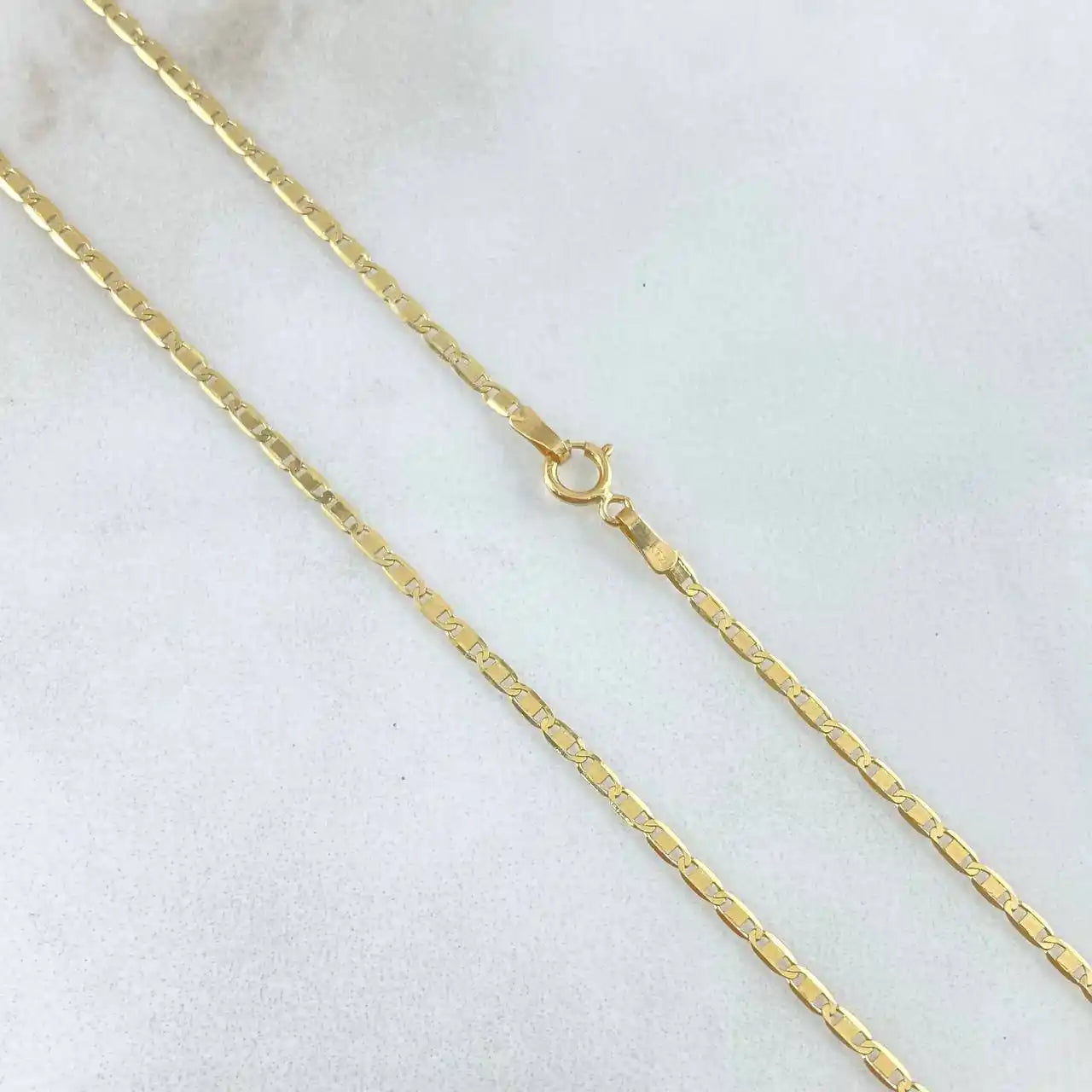 18K Gold Flat Chain – 3.55g / 60cm +3cm Extension